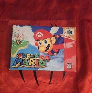 Nintendo Super Mario 64 Game - Red and Blue